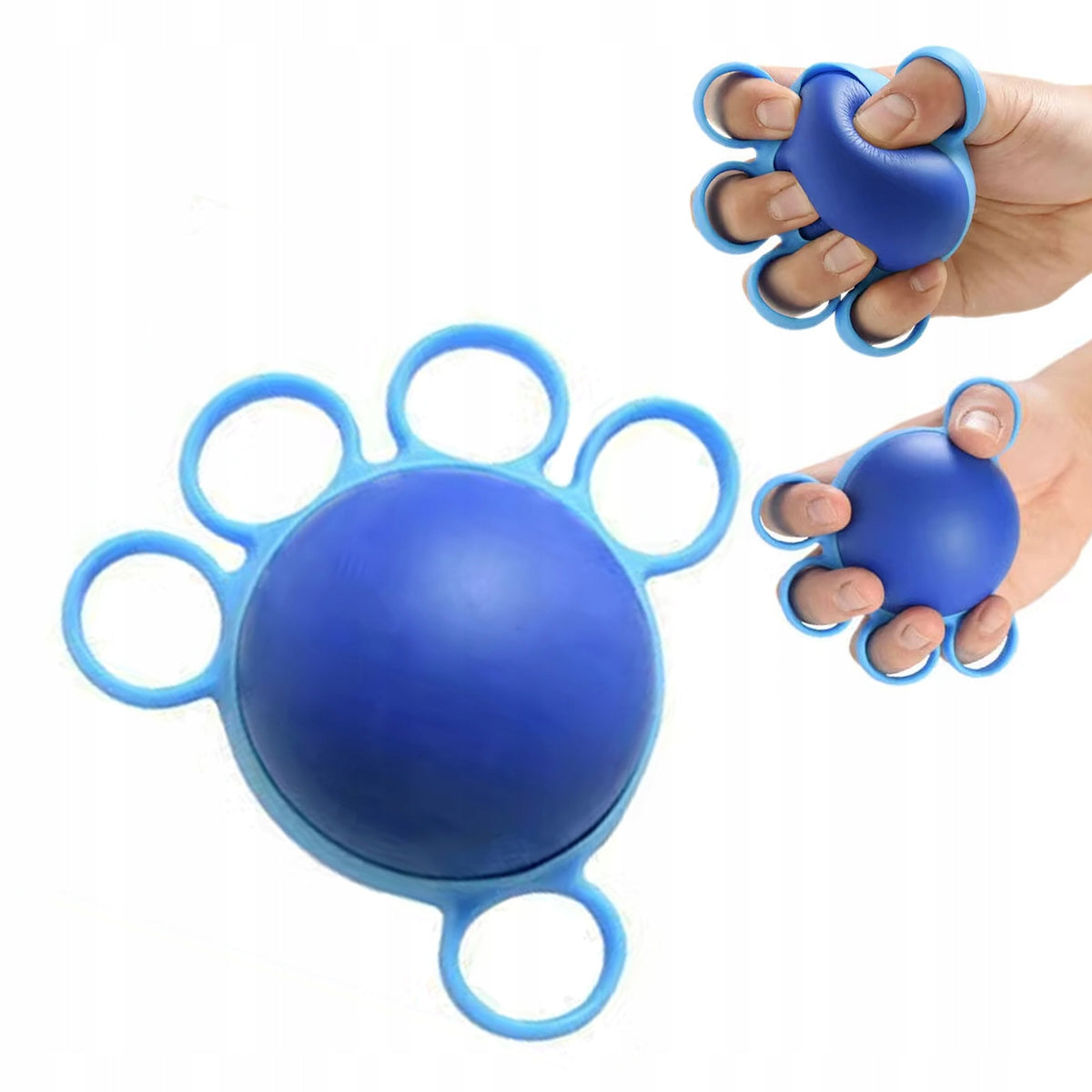 Finger Exercise Ball Flexible Silicone Hand Therapy with PU Ball