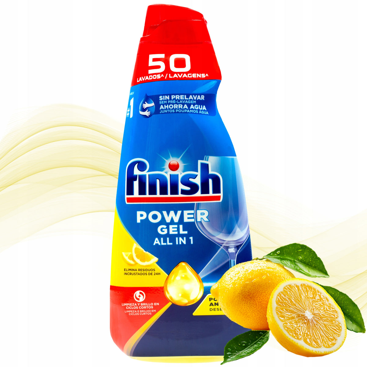 Finish All-in-1 Power Max Dishwasher Gel Lemon 1L