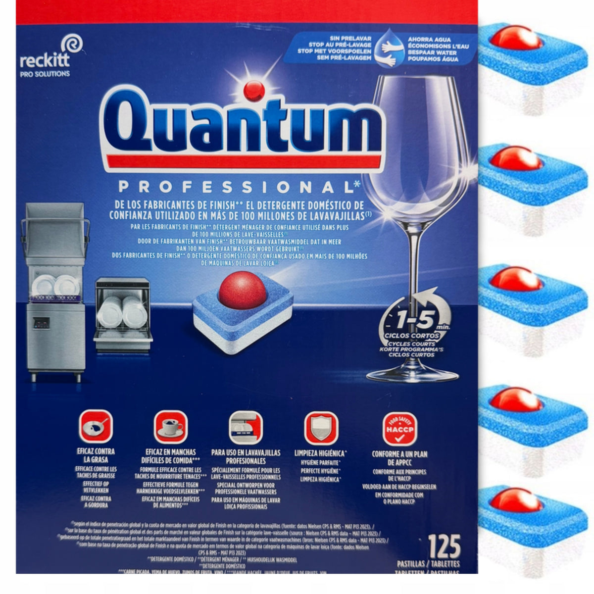 Finish DISHWASHER TABLETS Quantum Powerball 125 All in One