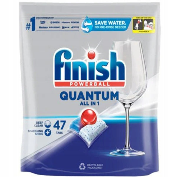 Finish Dishwasher Capsules QUANTUM 47pcs All in One Regular