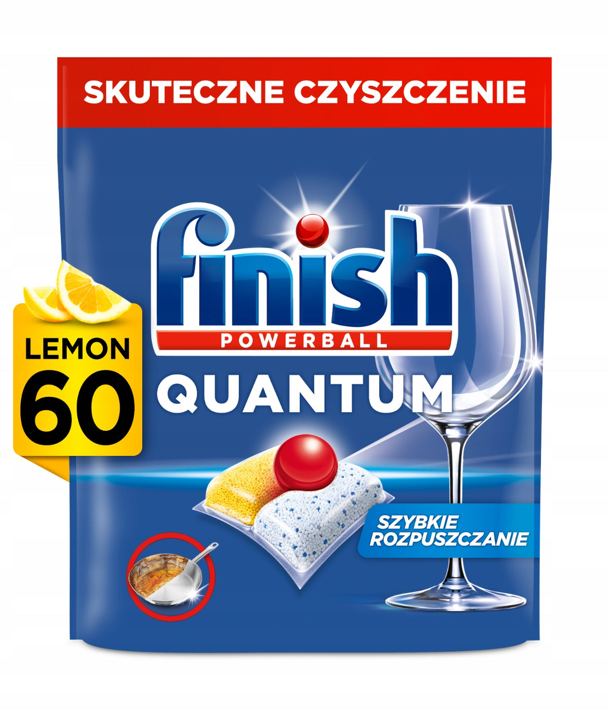 Finish Dishwasher Capsules Quantum All-in-1 Lemon 180 Pcs Brand Finish