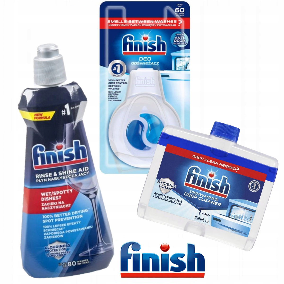 Finish Dishwasher Cleaner Set + Freshener + Lemon Shine Manufacturer code 5903738751655