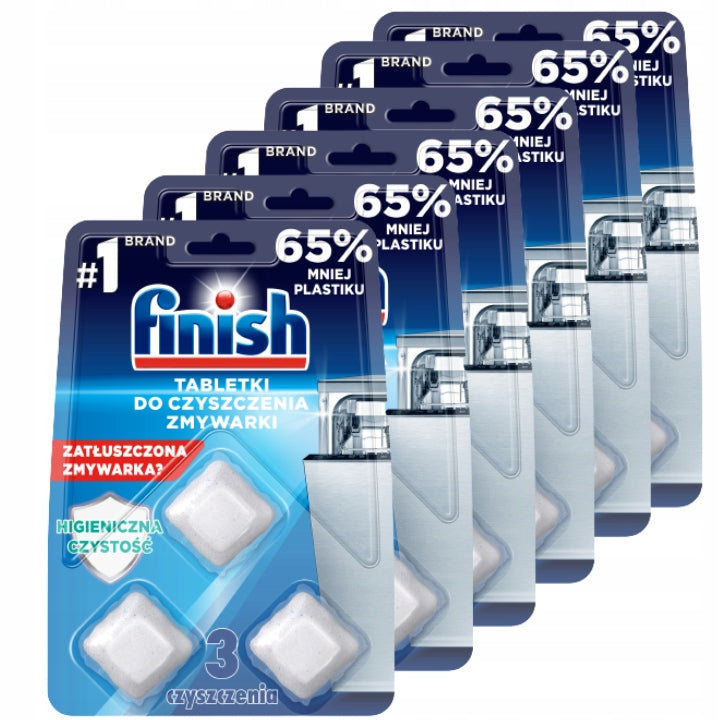 Finish Dishwasher Cleaning Capsules 6 x 3 Pieces