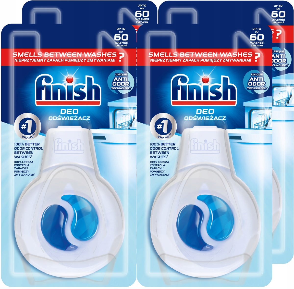 Finish Dishwasher Fragrance Fresh Set 4x 60