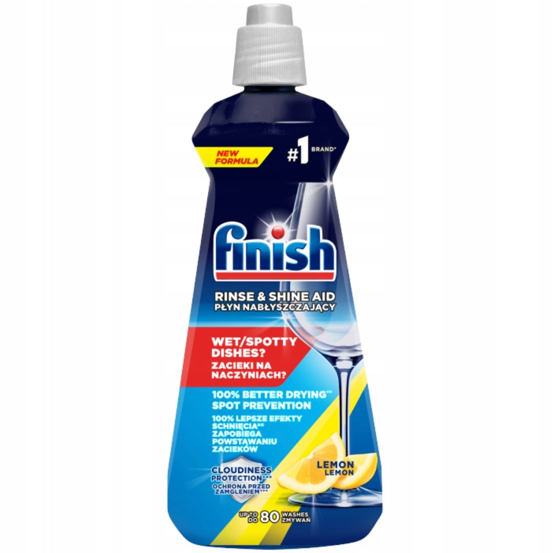 Finish Dishwasher Polishing Liquid Lemon 400ml