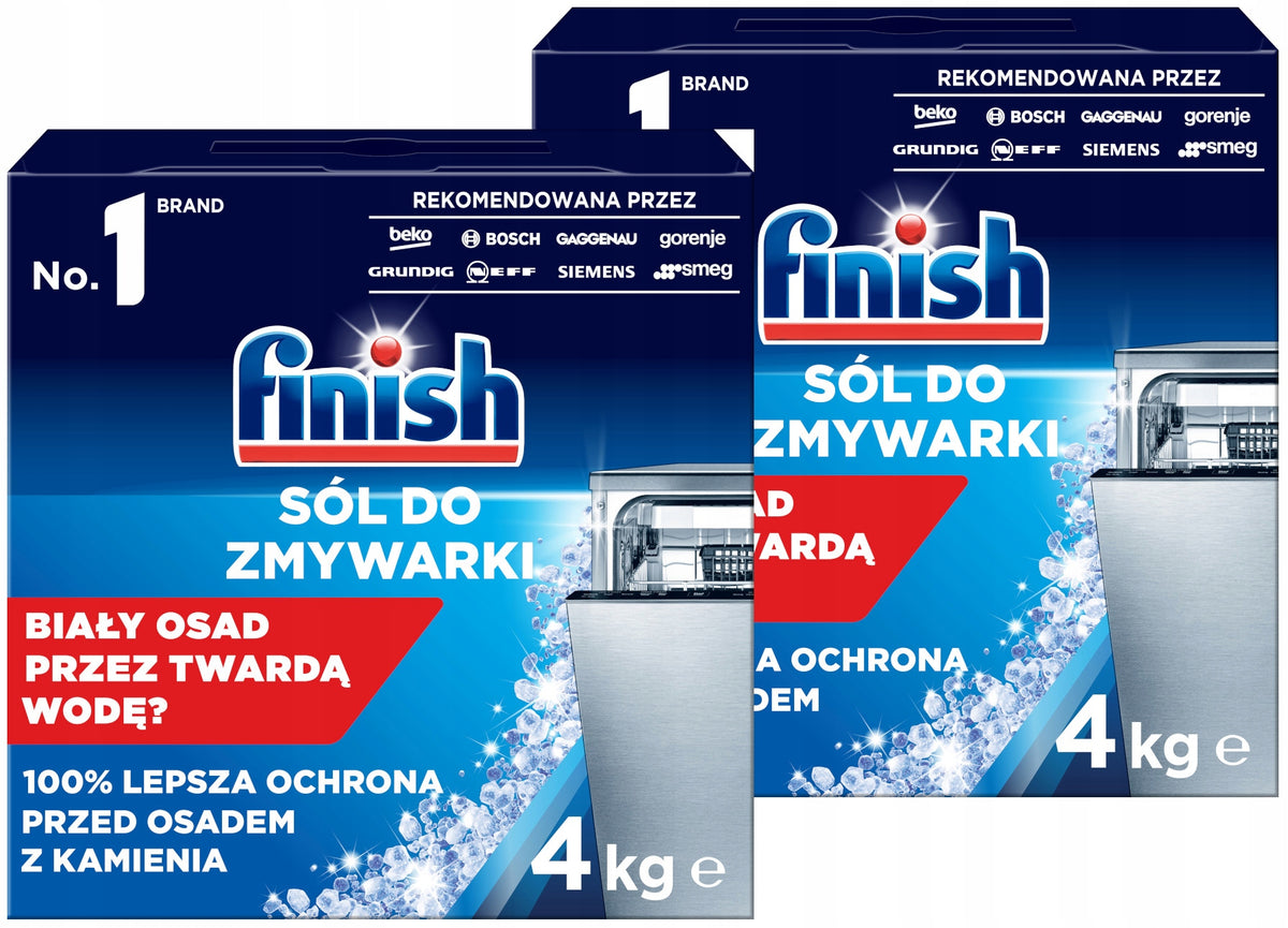 Finish Dishwasher Protective Salt - Protection against Stone and Sediment 2 x 4 kg