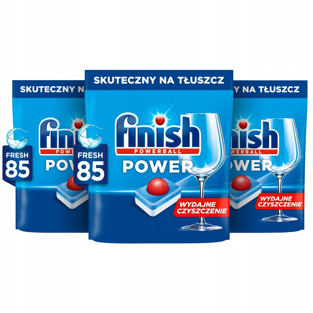 Finish Dishwasher Tablets Power All in 1 Fresh Set of 255pcs