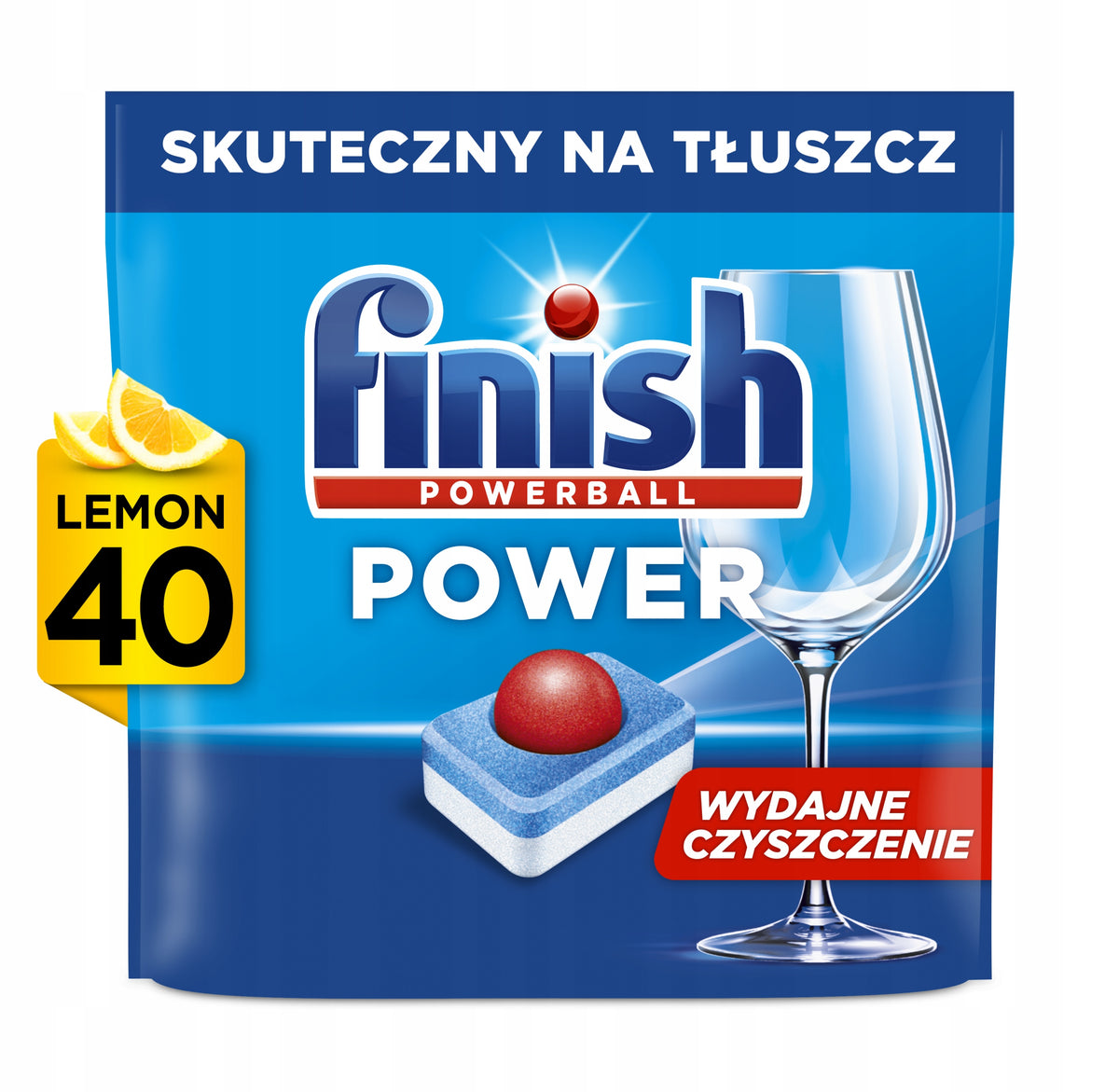 Finish Dishwasher tablets Power All-in-1 lemon 40 pcs.