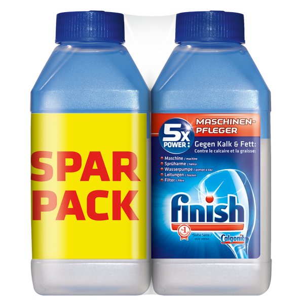 Finish Lemon Dishwasher Cleaner 2x250ml Packaging status original