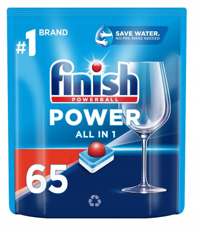 Finish Power All in 1 Dishwasher Tablets Fresh 65 Pieces