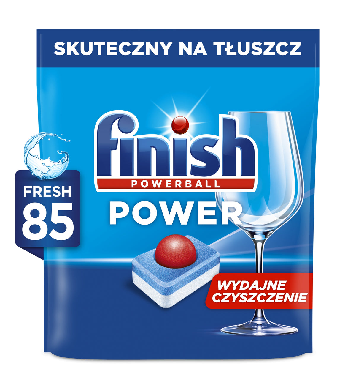 Finish Power All in 1 Dishwasher Tablets Fresh 85 Pack