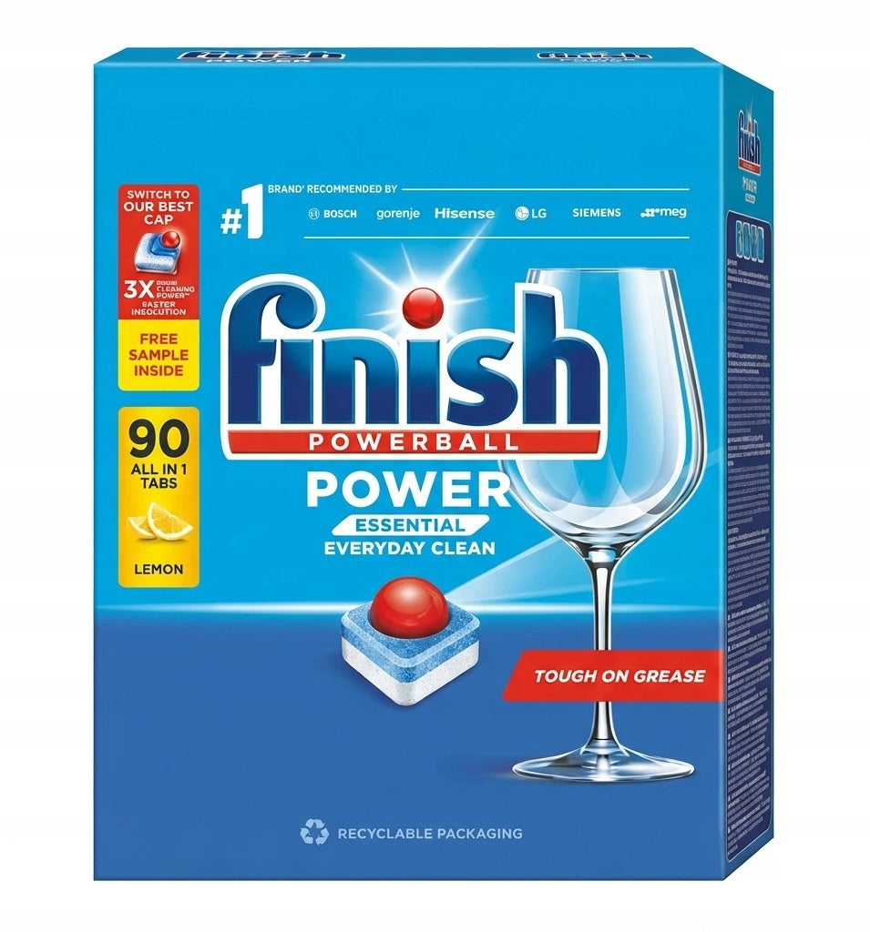 Finish Power Essential Lemon Dishwasher Tablets 90pcs. Packaging status original