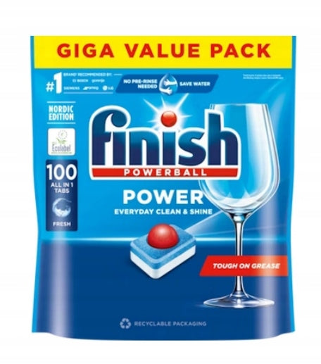 Finish Power Fresh Dishwasher Tablets 100pcs Packaging status original