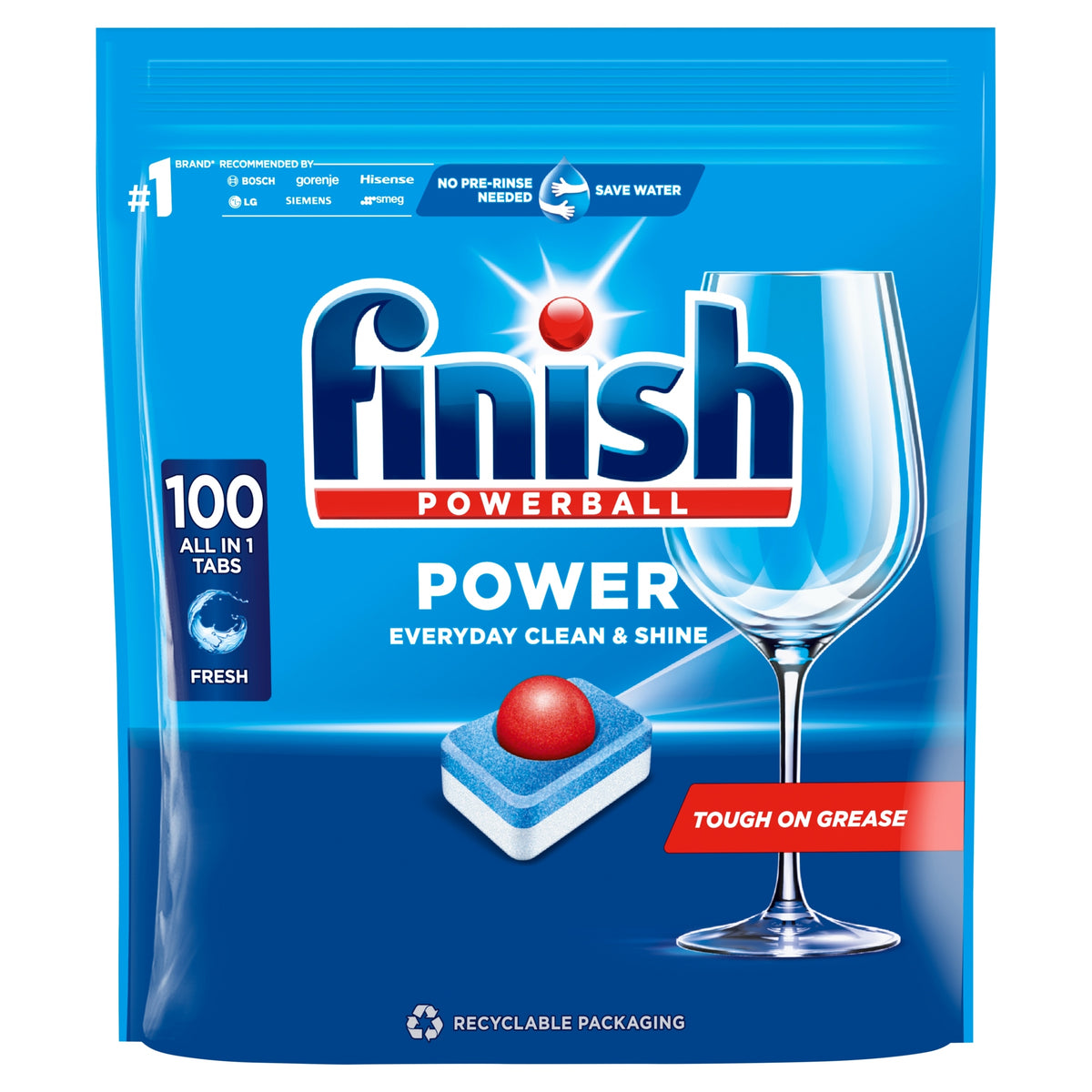 Finish Power Fresh Dishwasher Tablets 100pcs