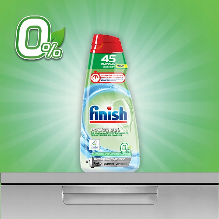 Finish Power Gel 0% Dishwasher Gel Zero 900 ml Packaging status original