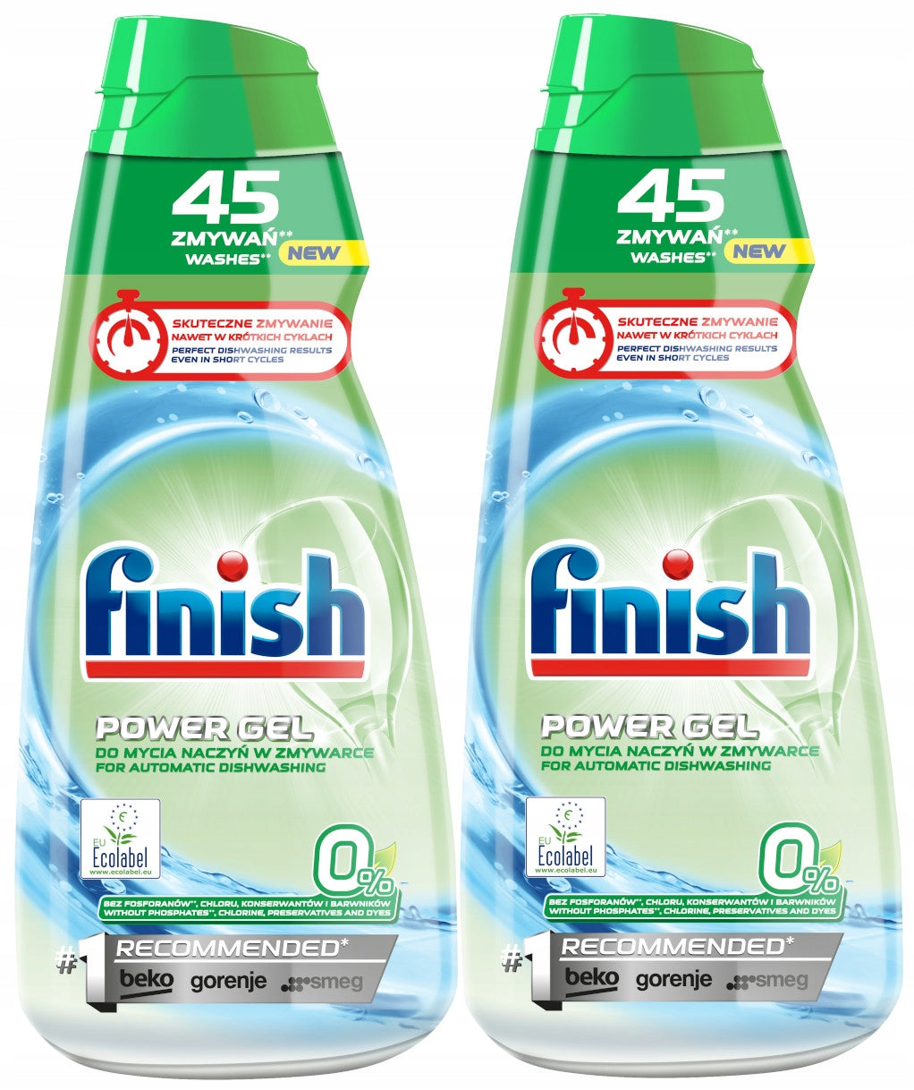 Finish Power Gel 0% Dishwasher Gel Zero 900 ml