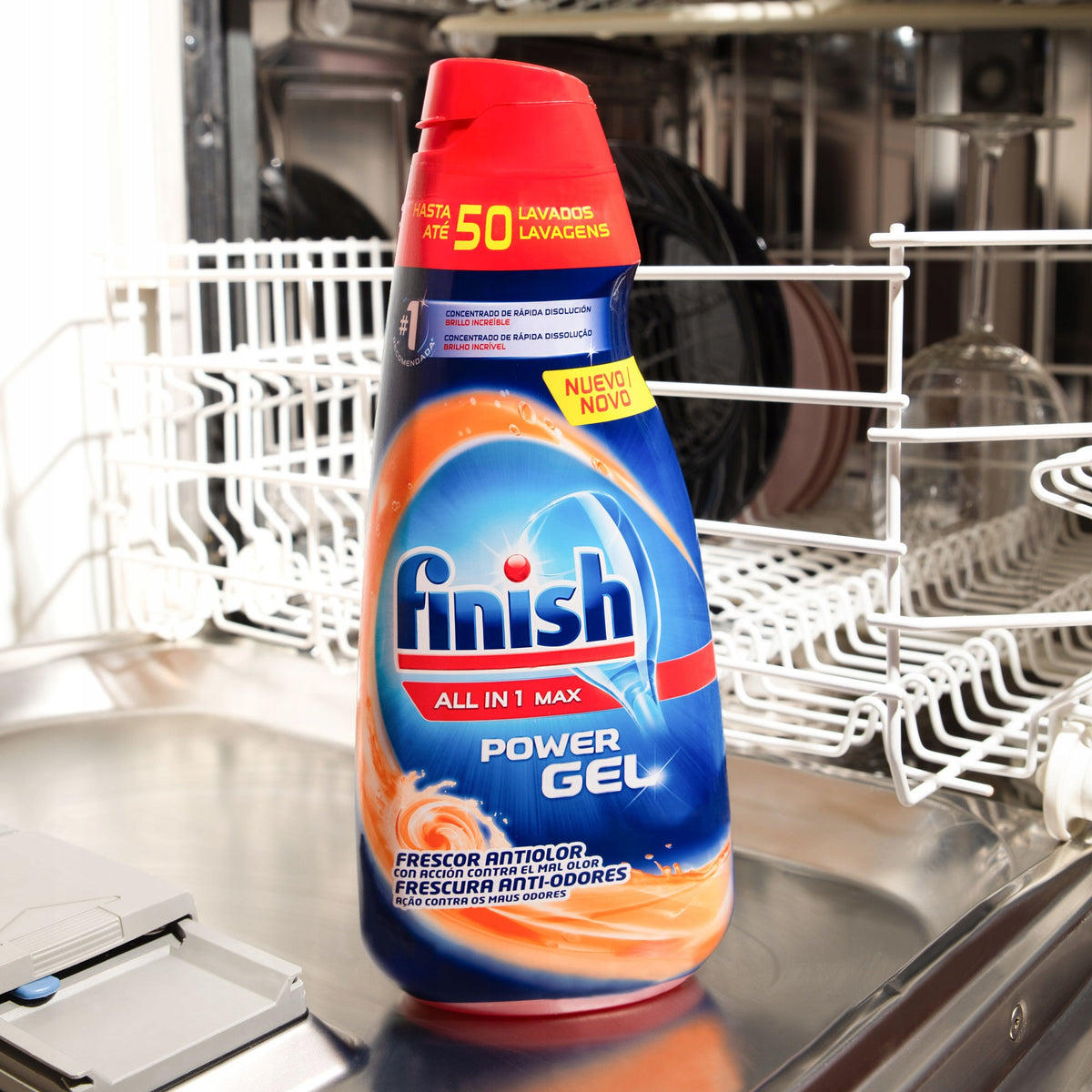 Finish Power Gel Max Dishwasher Safe 3 x 1 Liter Orange Weight 3.75 kg