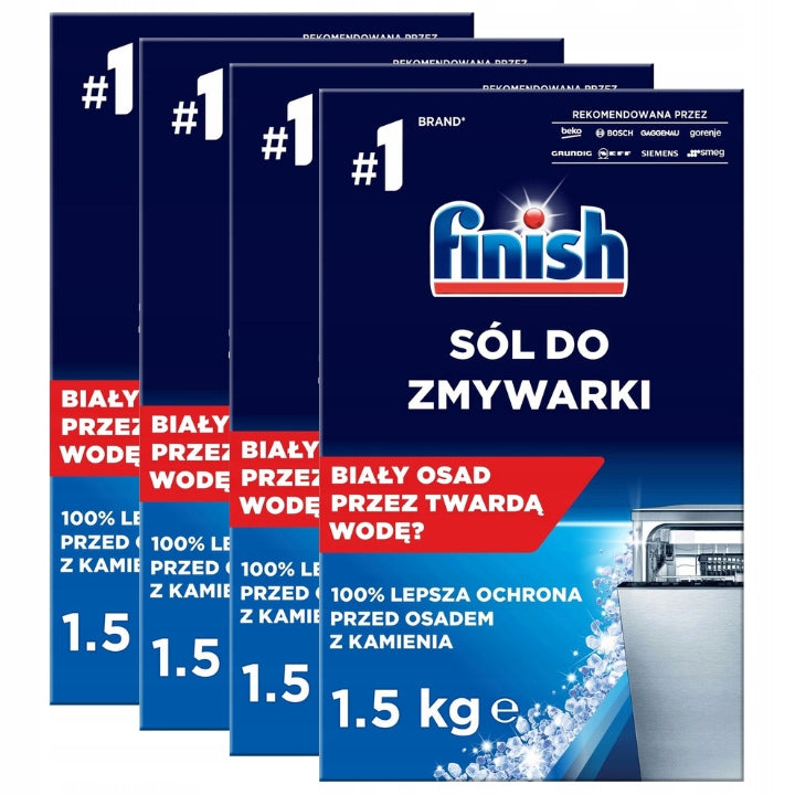 Finish Protective Salt for Dishwasher 4x1,5 kg
