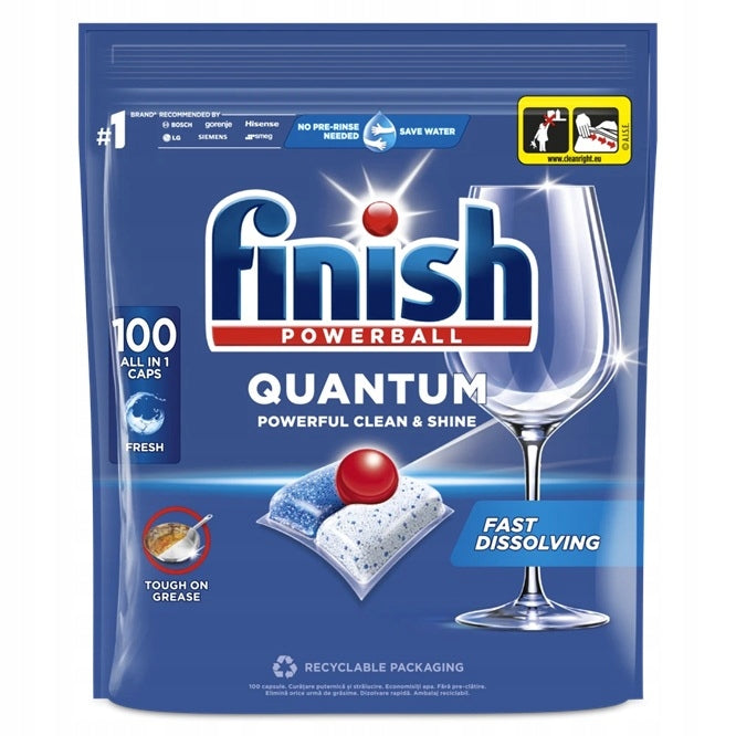 Finish Quantum All in One Dishwasher Tablets - 100 Pack