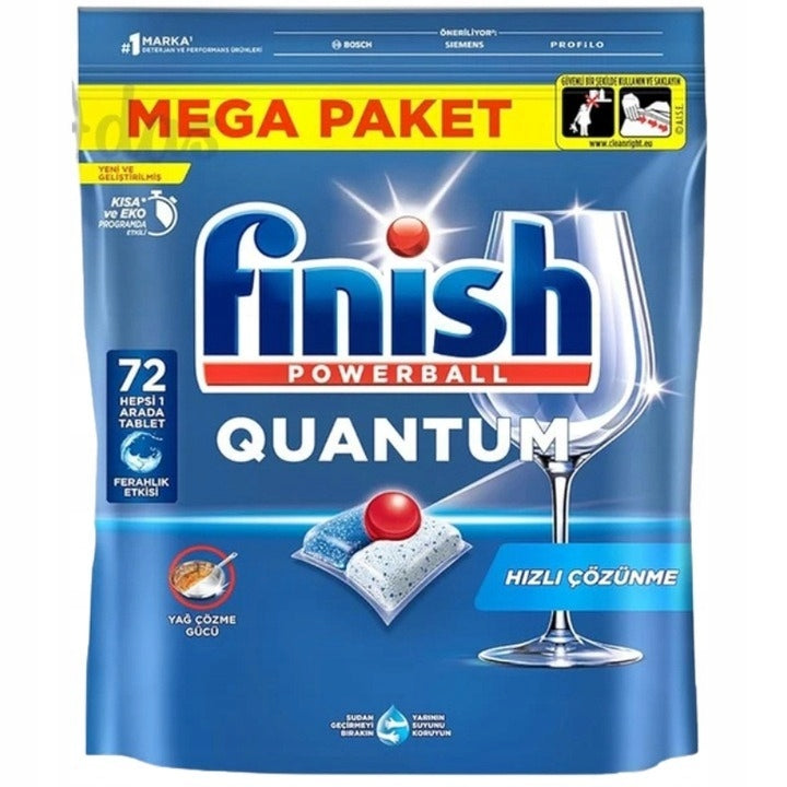 Finish Quantum Dishwasher Capsules 72 Pieces