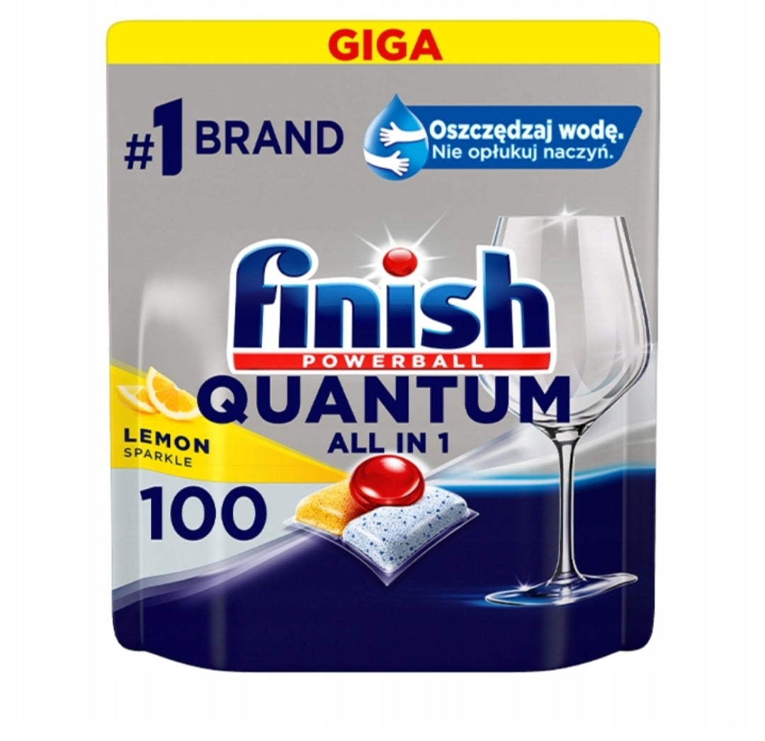Finish Quantum Dishwasher Tablets 100 Pieces Caps