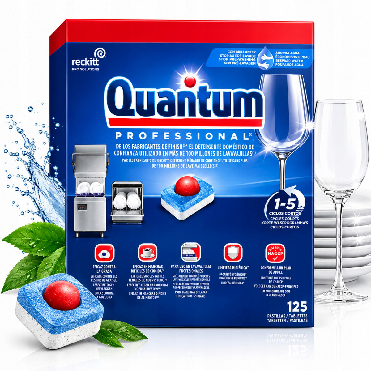 Finish Quantum Dishwasher Tablets Powerball XXL Professional 125 Tablets
