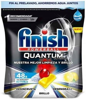 Finish Quantum Ultimate Lemon Dishwasher Capsules 48 Pack