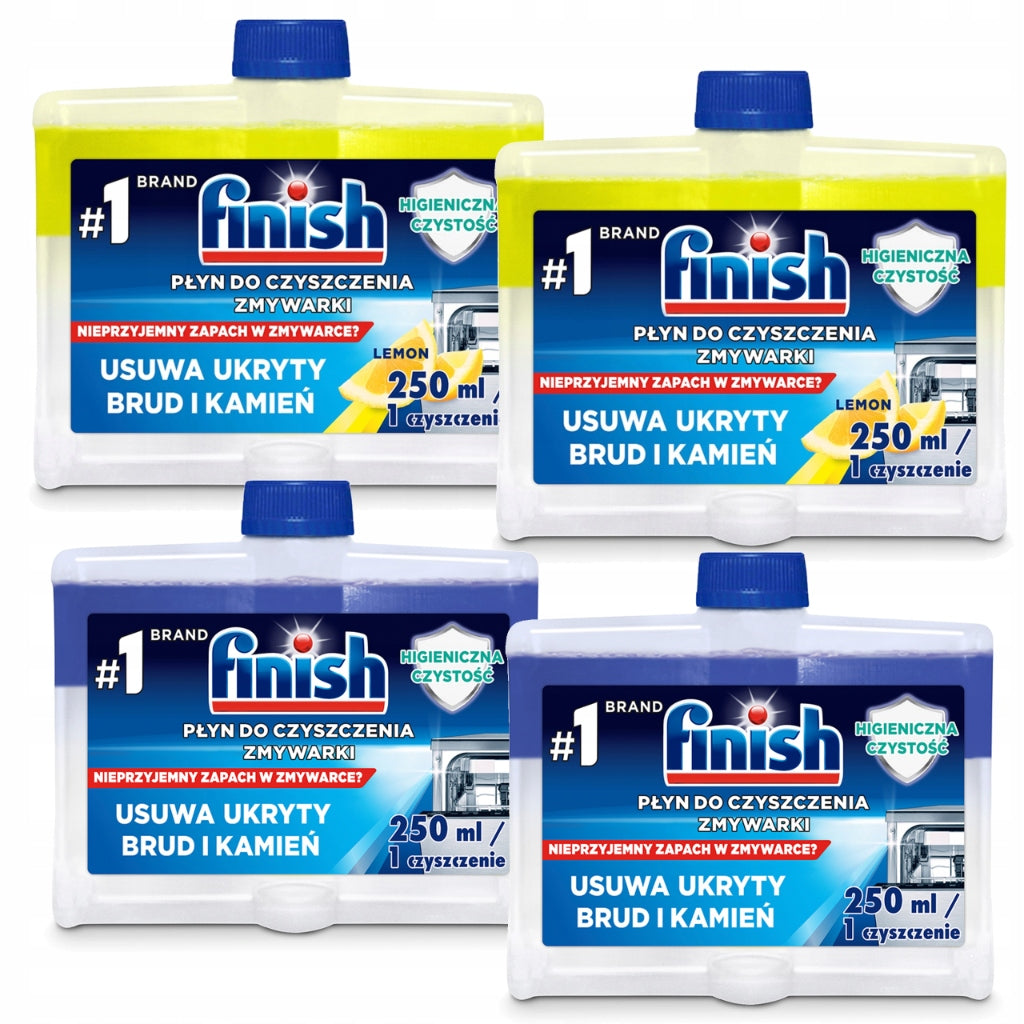 Finish Set Mix Dishwasher Cleaner Fresh & Lemon 4x 250ml