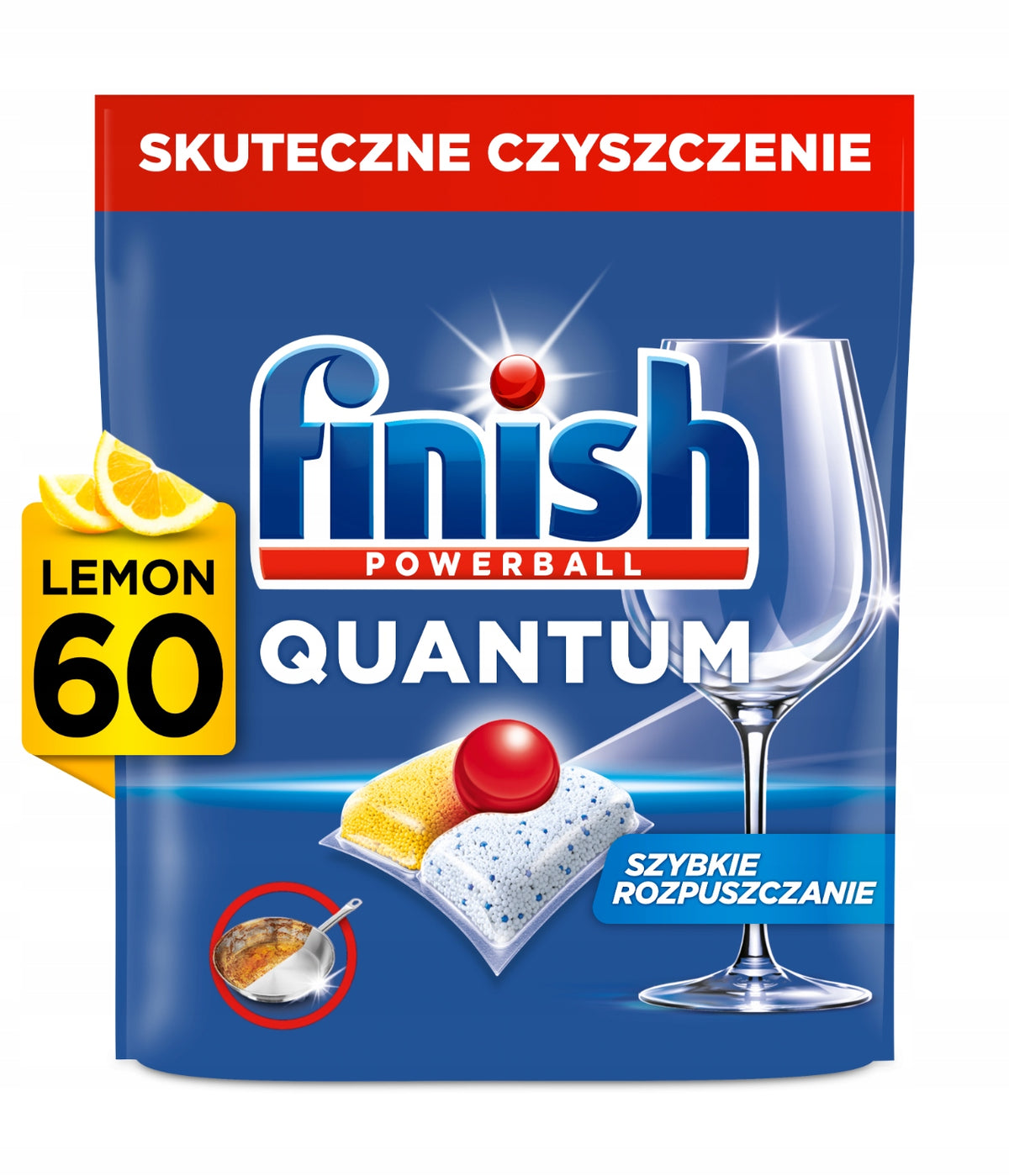 Finish Set Quantum Dishwasher Capsules Scent Lemon 3x60 Pieces Brand Finish