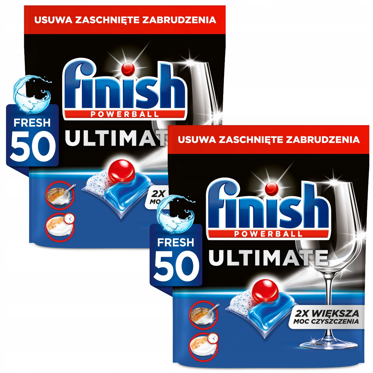 Finish Ultimate All-in-1 Dishwasher Capsules Set 2x 50 Pieces