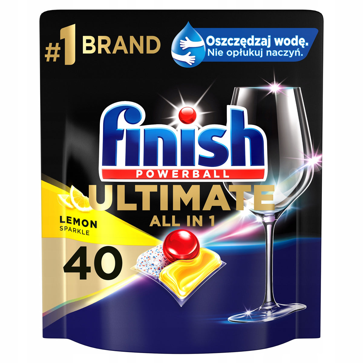 Finish Ultimate Dishwasher Capsules 2x 40 Lemon Brand Finish