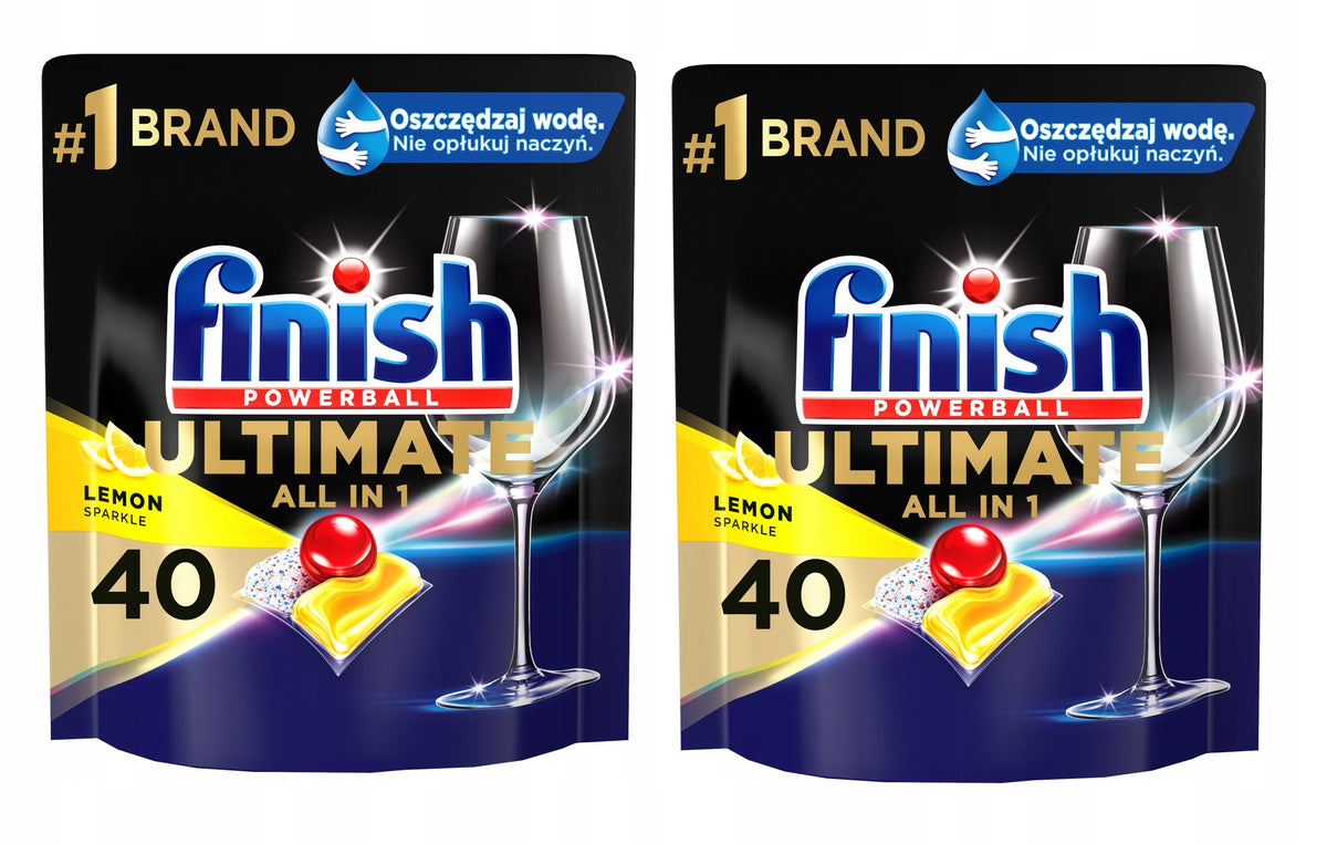 Finish Ultimate Dishwasher Capsules 2x 40 Lemon
