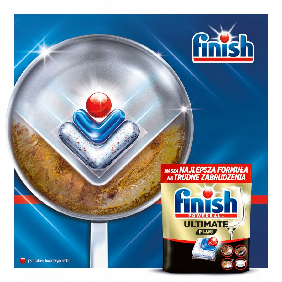 Finish Ultimate Plus 90 Dishwasher Starter Kit Capsules + XXL Additives Packaging status original
