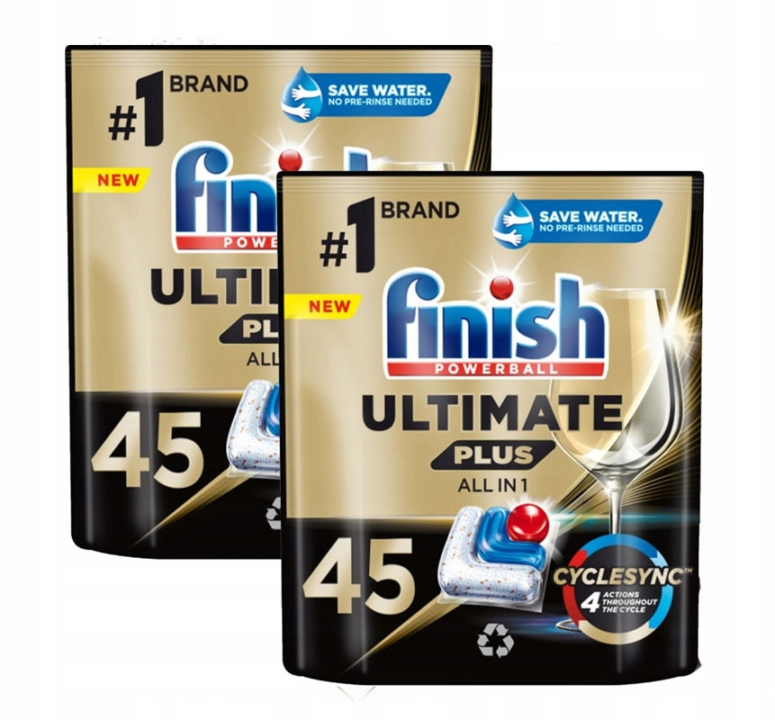Finish Ultimate Plus All in 1 Dishwasher Capsules Fresh 180 Pack