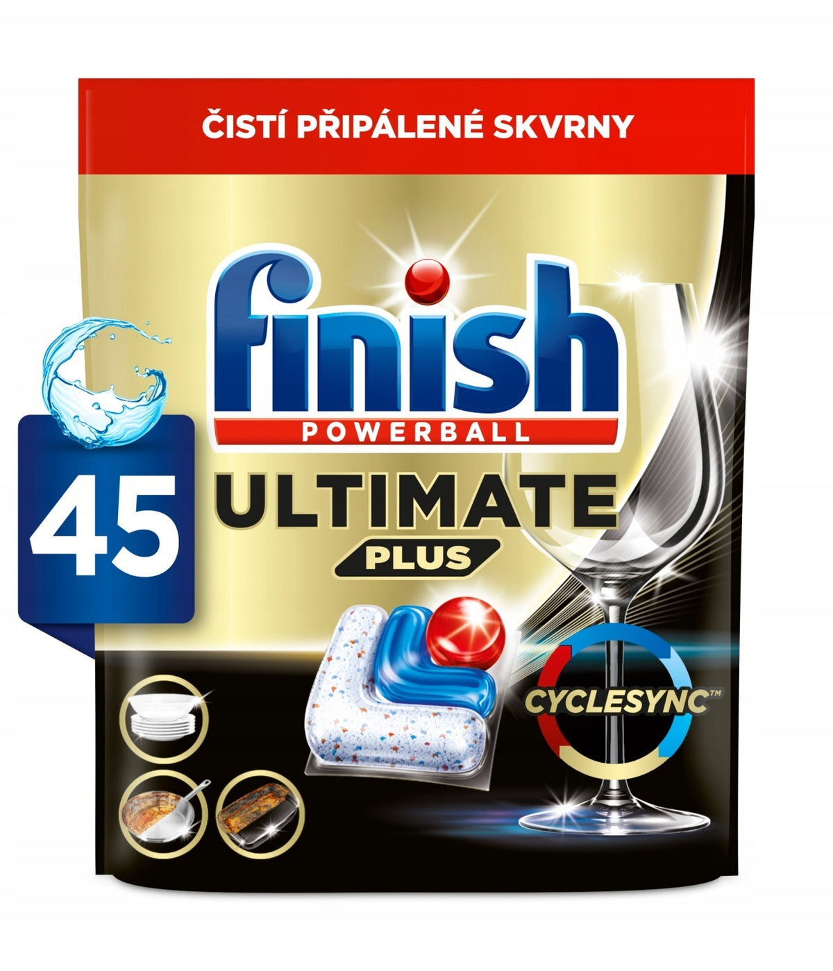 Finish Ultimate Plus All in 1 Fresh Dishwasher Capsules 45 Pack