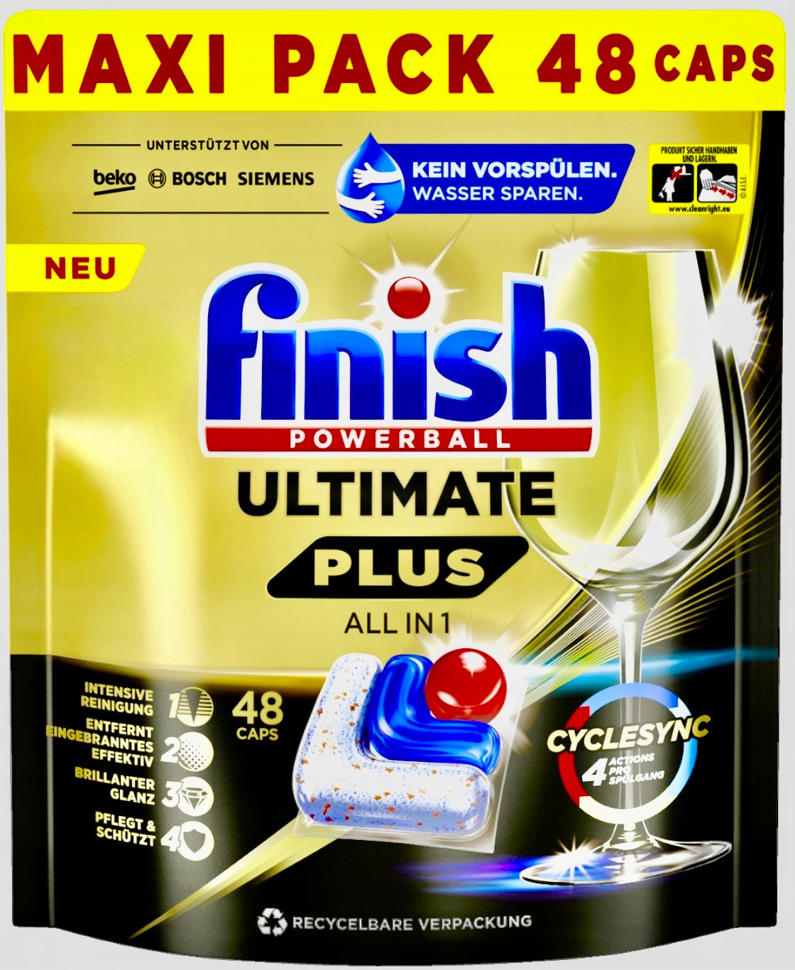Finish Ultimate Plus All-in-1 Maxipack Regular capsules 48 pcs.