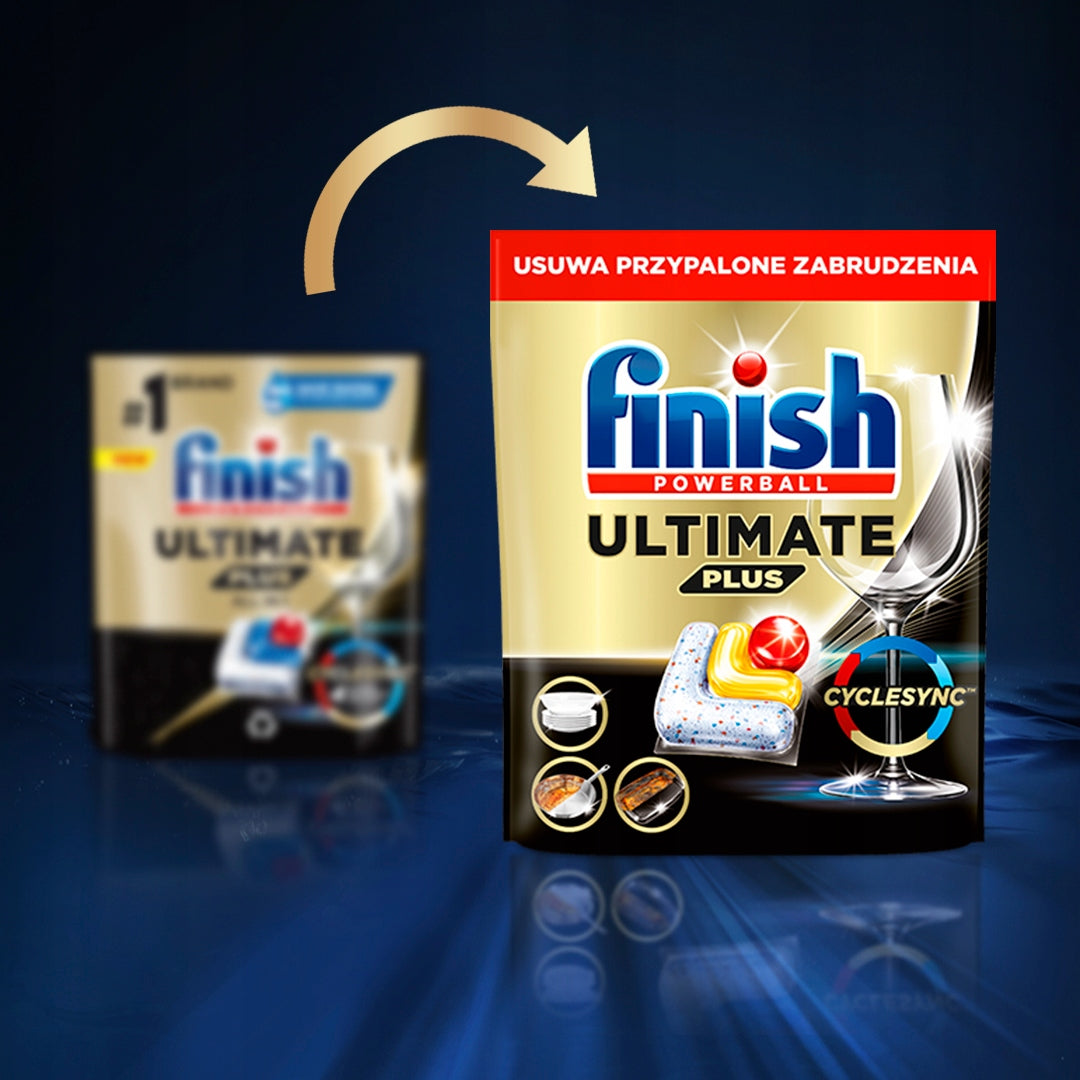 Finish Ultimate Plus Dishwasher Capsules Lemon 2x 62 Pieces Manufacturer code 3249168