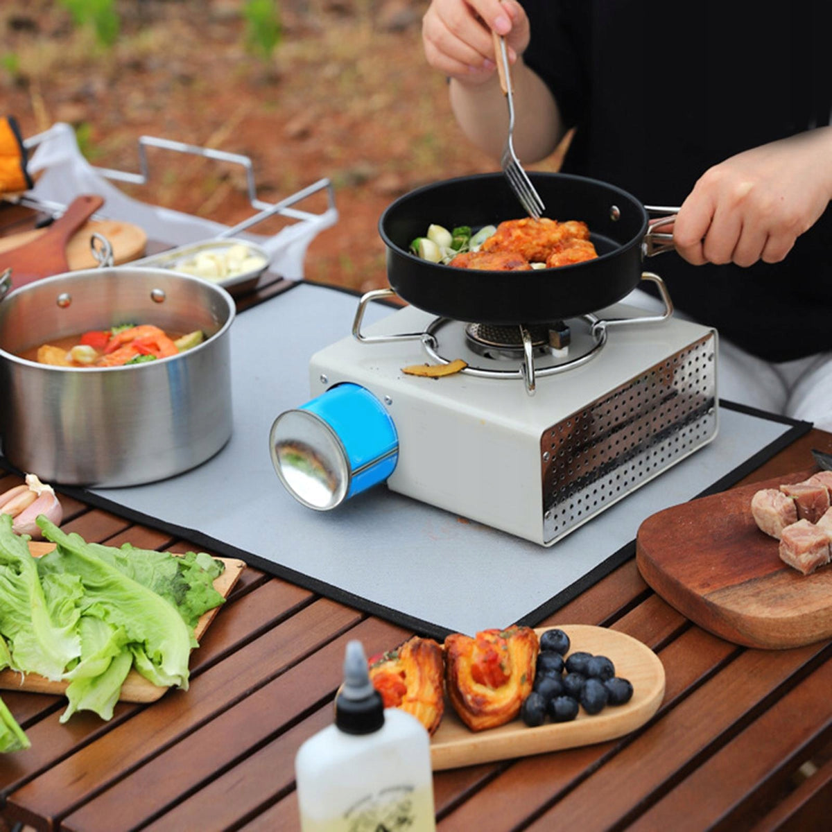 Fire Pit Mat Fireproof Mat Heat Insulated Protective Under Grill Pad S Packaging status original