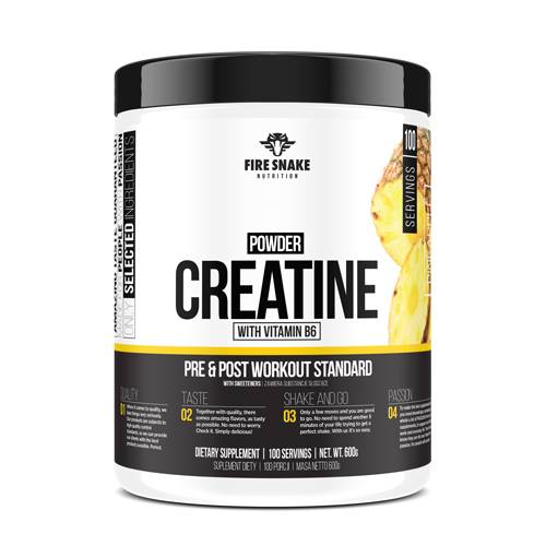 Fire Snake Nutrition | Creatine Monohydrate | Peach 600 g | Performance