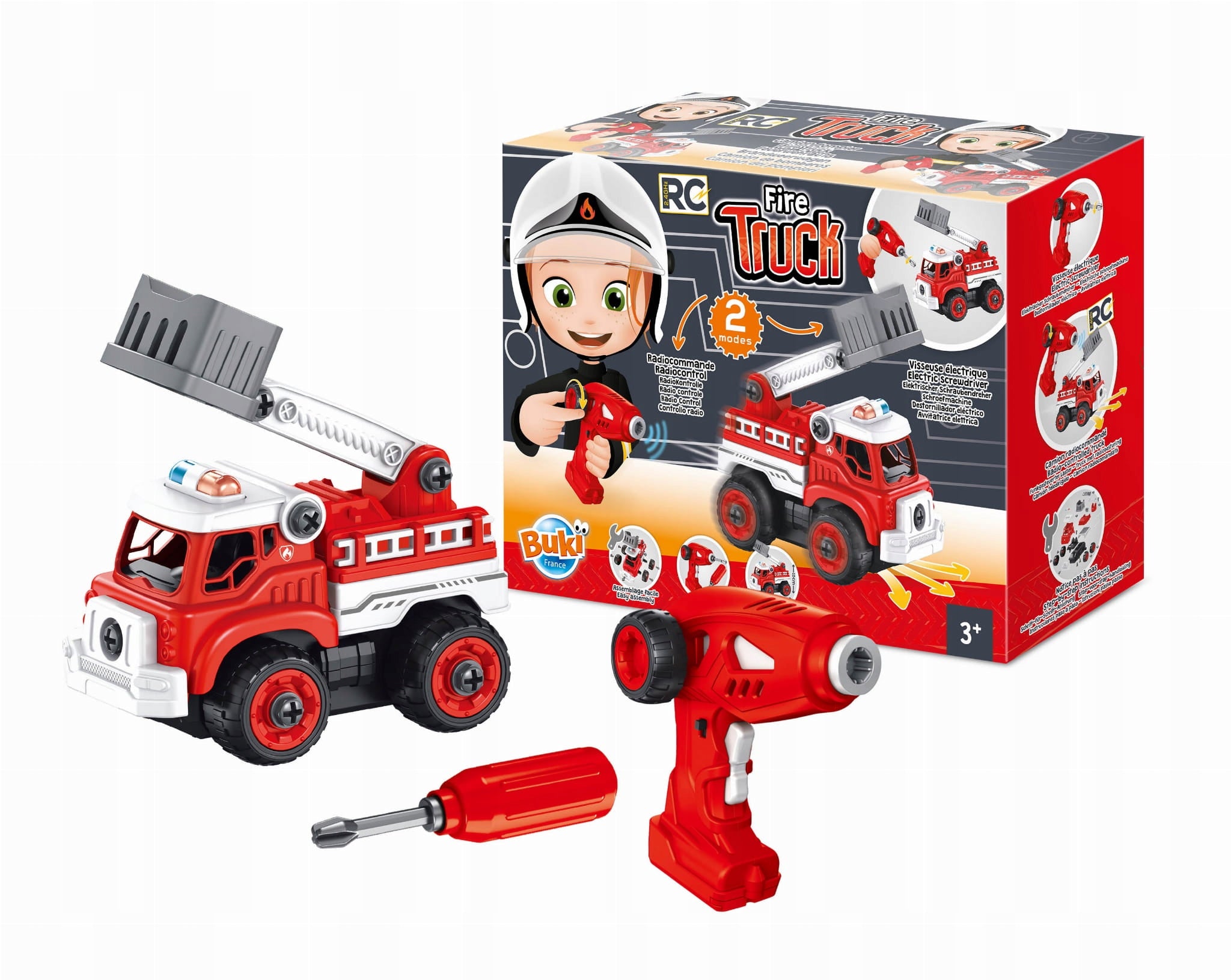 Fire Truck for Kids to Twist Remote Controlled Red Toy Color red