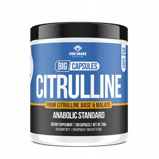 FireSnake CITRULLINE 1100mg CITRULLINE + MALATE MUSCLE STRENGTH 200 capsules