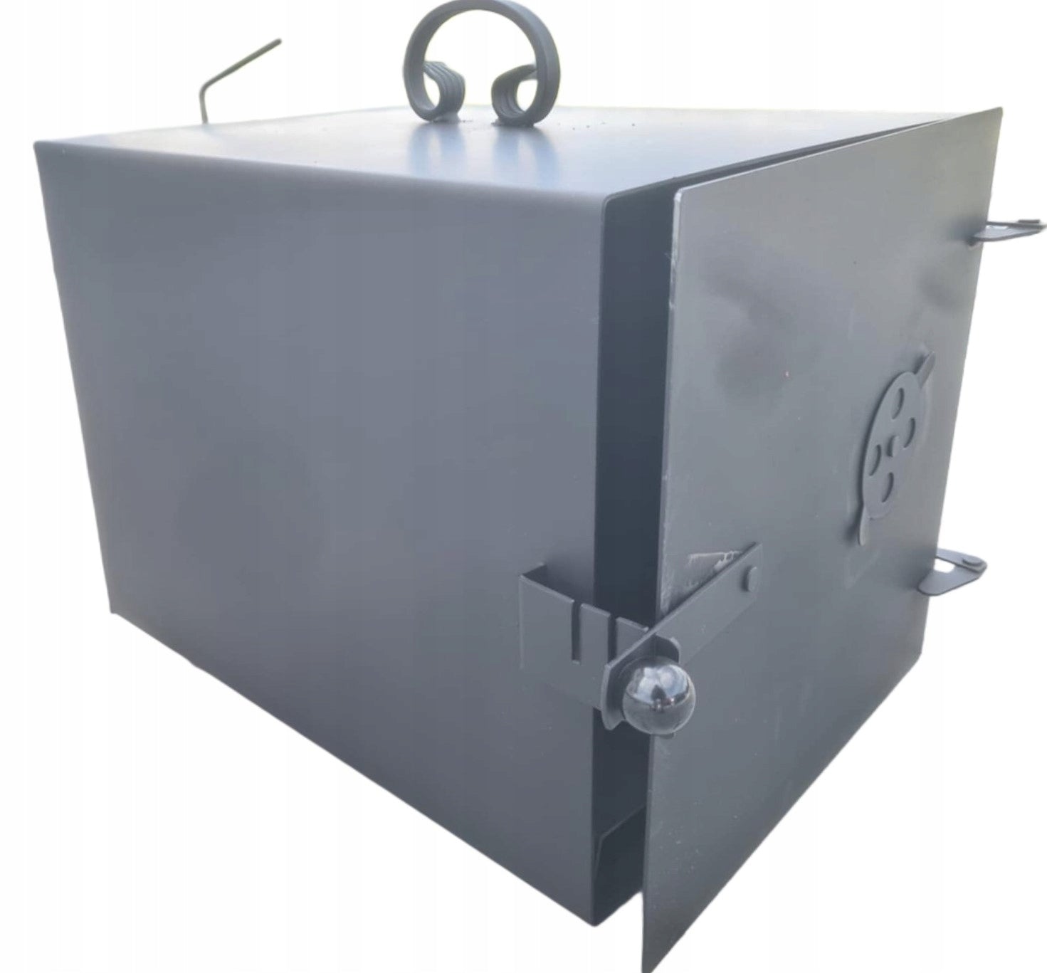Fireplace for smokehouse dryer large 40x30x30cm stove steel garden stove