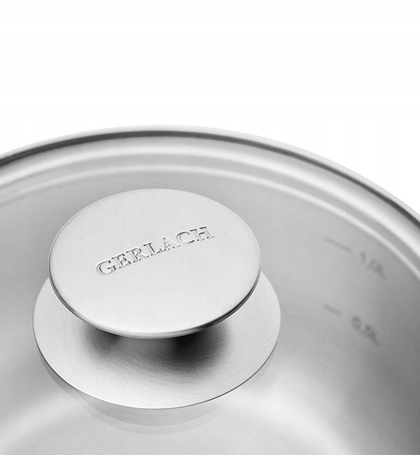 First 7-Piece Stainless Steel Pot Set Color silver