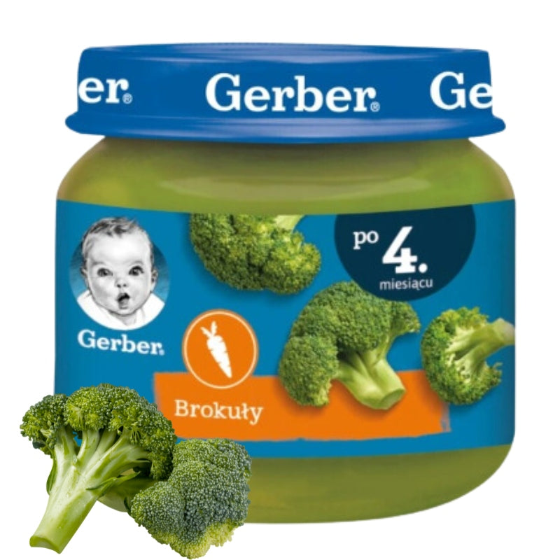 First Vegetables Lunches Gerber Broccoli Carrots from 4 months 6x 80 g Brand Gerber