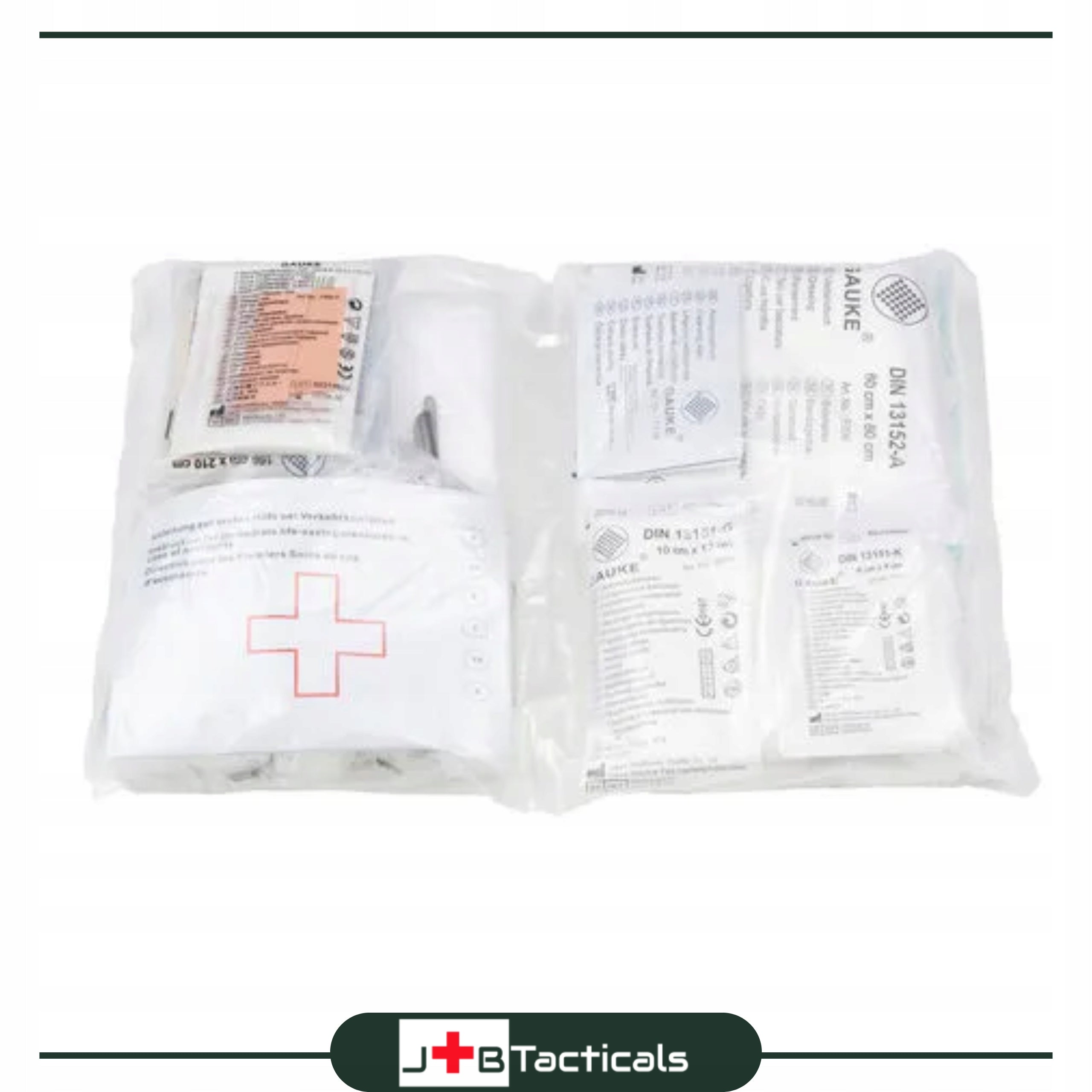 First aid kit equipment DIN 13157 PLUS STERILE dressing materials Medical device yes