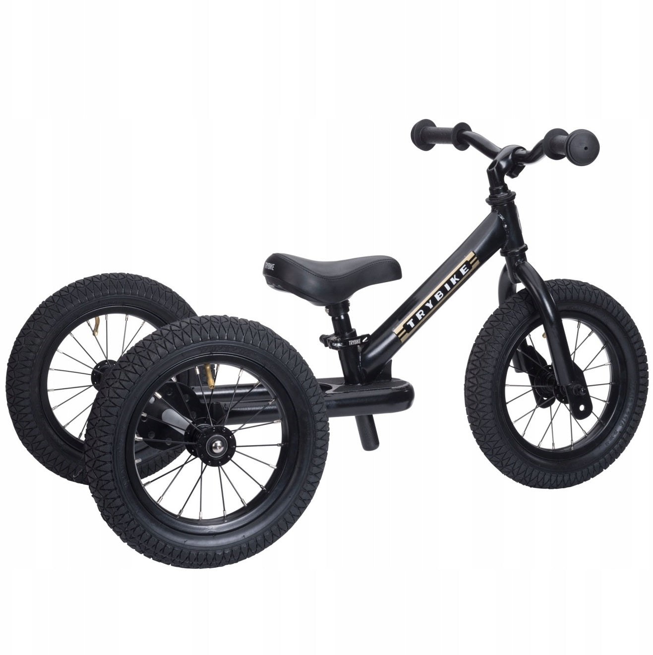First children's balance tricycle 2in1 - Trybike Black 15m+