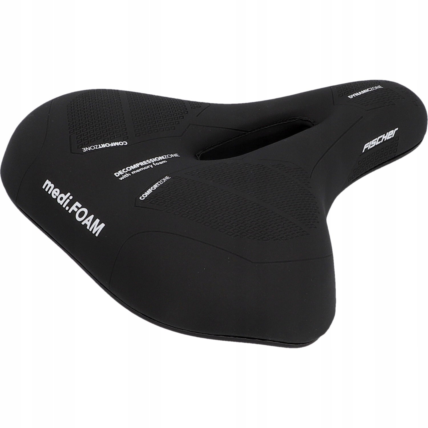 Fischer R.E.Med bicycle saddle memory foam black 27,5x16x8 soft
