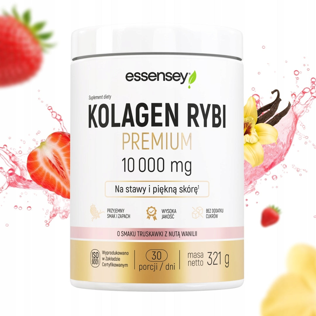 Fish Collagen 10000 mg Premium + Hyaluronic, Vitamin C D3 - For Beautiful Skin Packaging status original