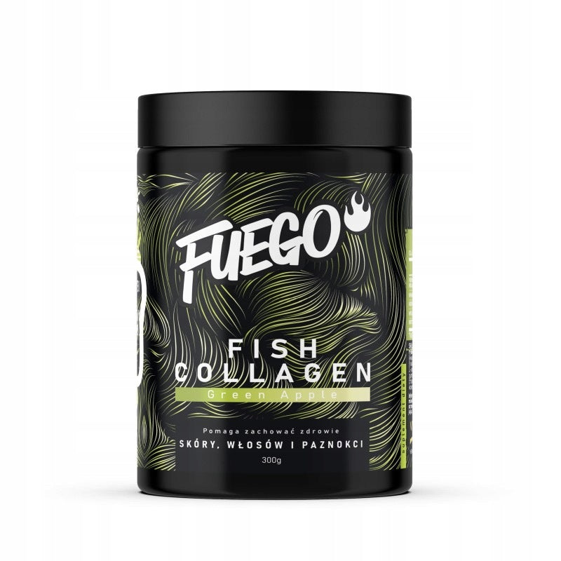 Fish Collagen FUEGO 300 g APPLE FISH COLLAGEN Coenzyme Q10 Biotin Medical device no