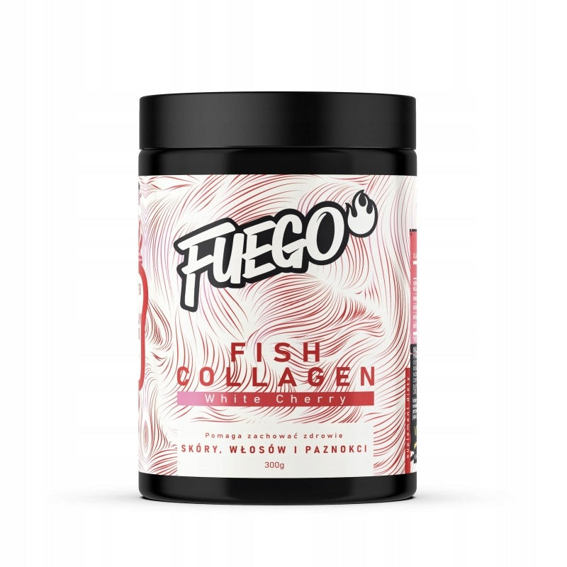 Fish Collagen FUEGO 300 g WHITE CHERRY FISH COLLAGEN Coenzyme Q10 Biotin Brand no brand